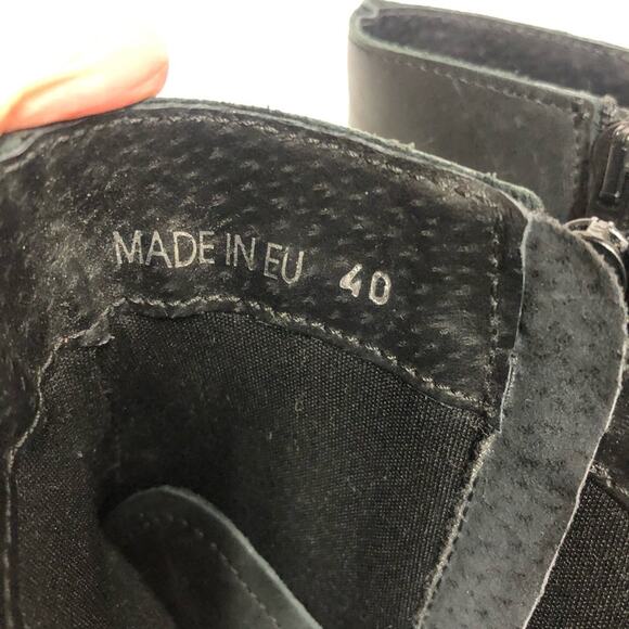 Chelsea Crew black zipper combat ankle boots - Picture 5 of 10